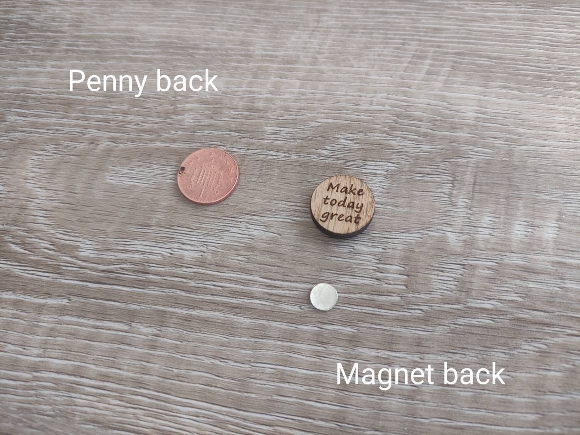 Needle minder with a penny back and magnet back, designed to hold fabric in place while the chosen minder sits on top, keeping your needles secure and organised.