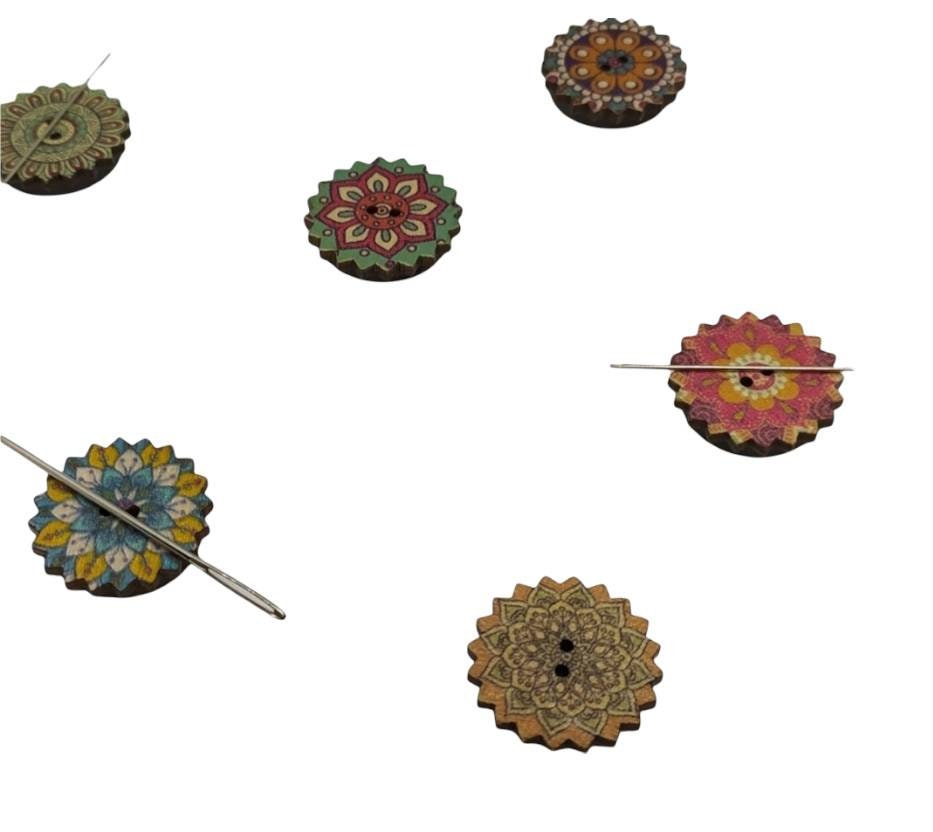 Button Needle Minder, different, styles designs and colours 