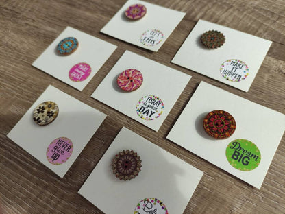 Button Needle Minder, different, styles designs and colours 