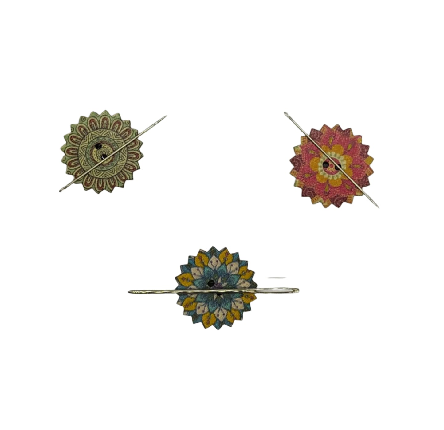 Button Needle Minder, different, styles designs and colours 