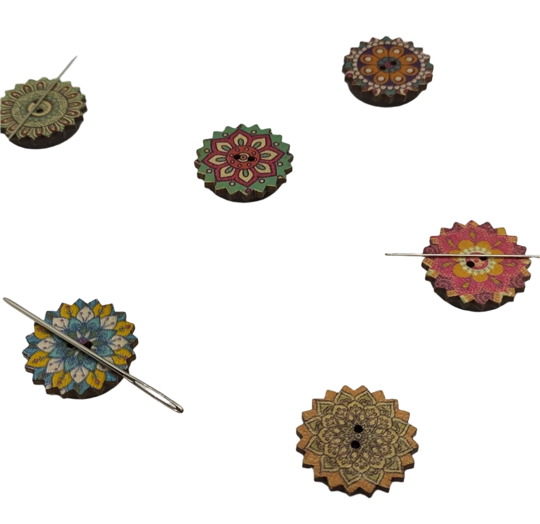 Button Needle Minder, different, styles designs and colours 