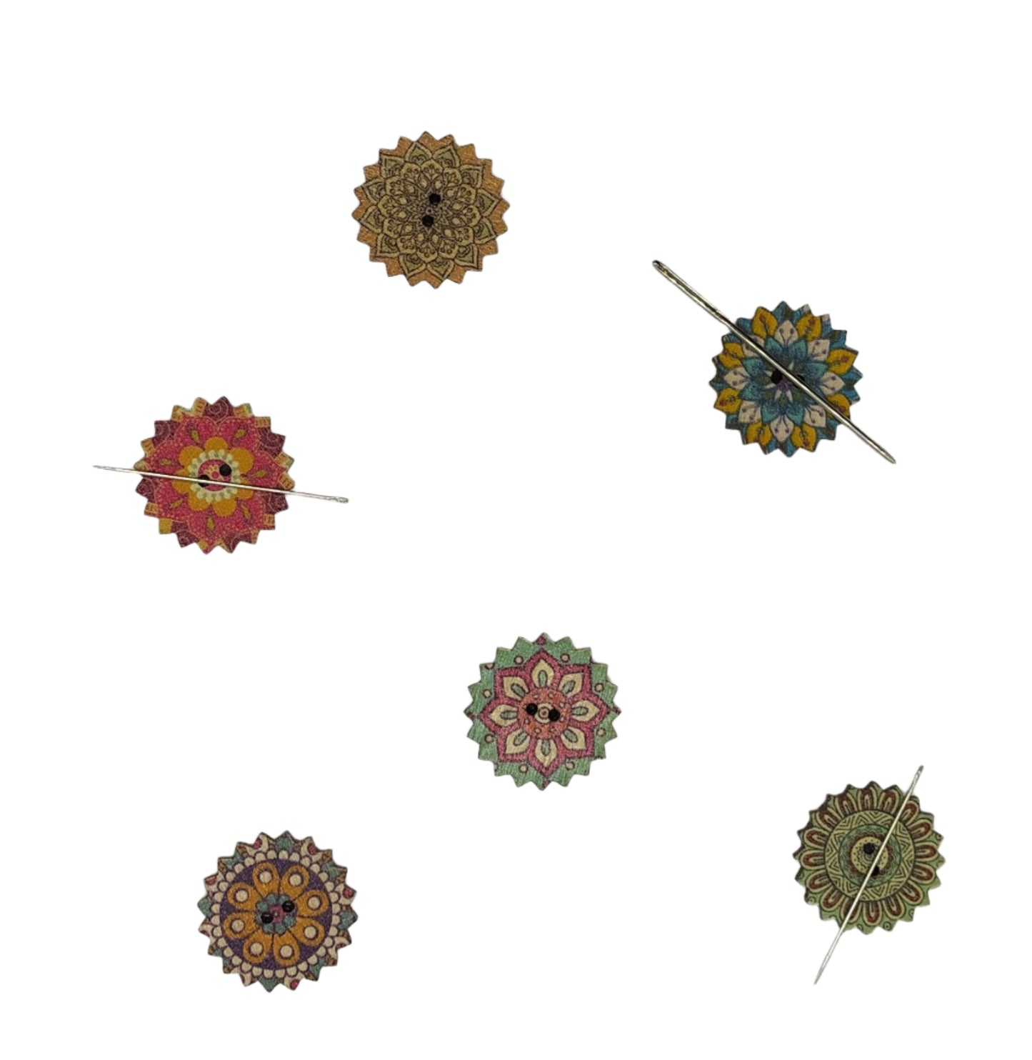 Button Needle Minder, different, styles designs and colours 