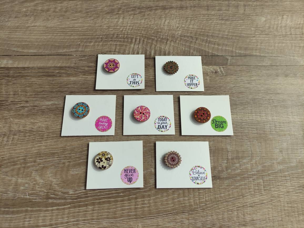 Button Needle Minder, different, styles designs and colours 