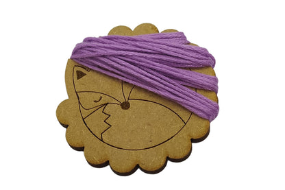 Sleeping Fox Design Bobbin – Wooden Cross Stitch and Embroidery Thread Holder with a charming nature-inspired design, perfect for organising your threads.