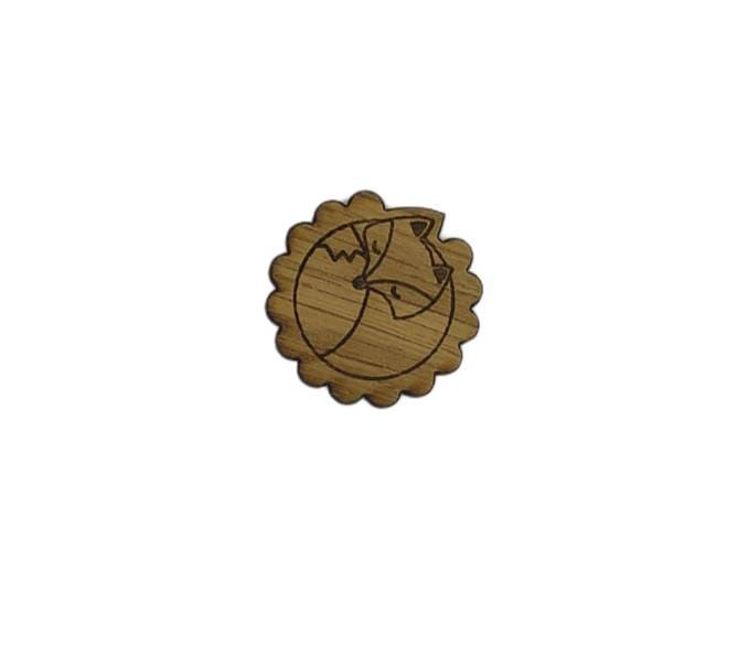 Fox Needle Minder with a strong magnet, designed to keep your needles organized while working on embroidery or cross stitch projects.