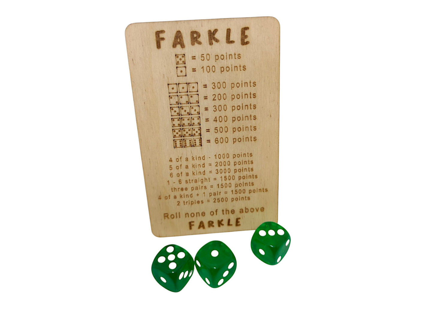 Farkle & Pig Wooden Dice Game Set – Fun for All Ages!