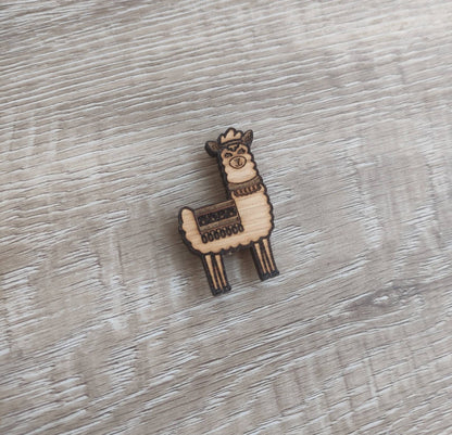 Llama needle minder with a strong magnet, designed to keep your needles organised and prevent them from getting lost.