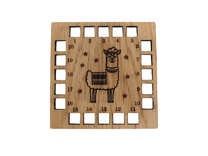 Square Cross Stitch Thread Holder/Organiser – Charming Llama Design