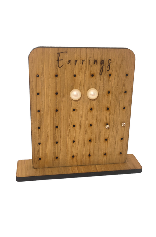 Mini earring Holder, holds 18 Pairs of studs 
