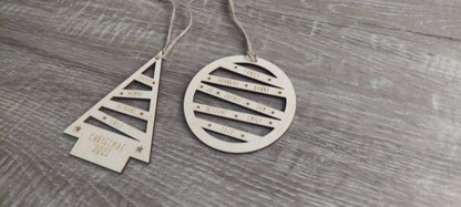 Personalised Family Christmas Tree Decoration