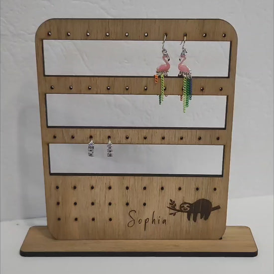 Video of sloth earring holder