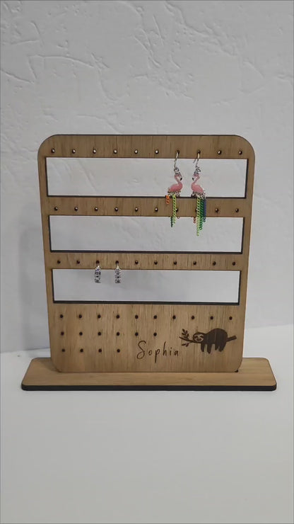 Video of sloth earring holder